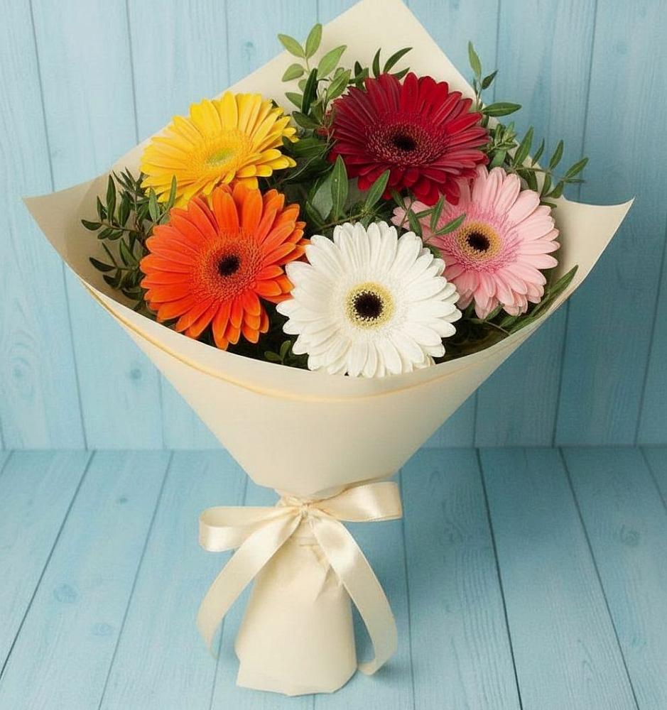 Букет цветов из: Герберы в Урени