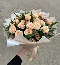 Букет Кремовые розы Латте в Урени