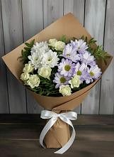 Букет цветов из:  Хризантемы и Розы в Урени