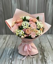 Букет цветов из:  Гвоздики, Розы и Хризантемы в Урени