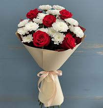 Букет цветов из:  Розы и Хризантемы в Урени