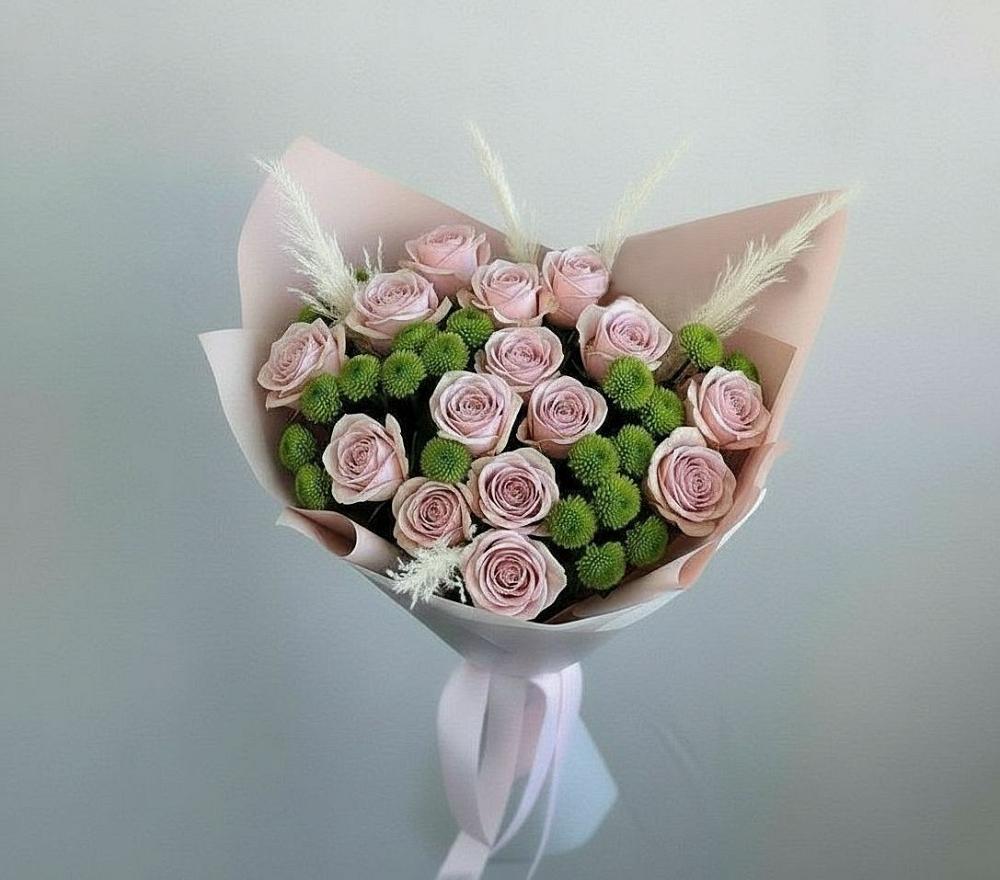 Букет цветов из: Розы и Хризантемы в Урени