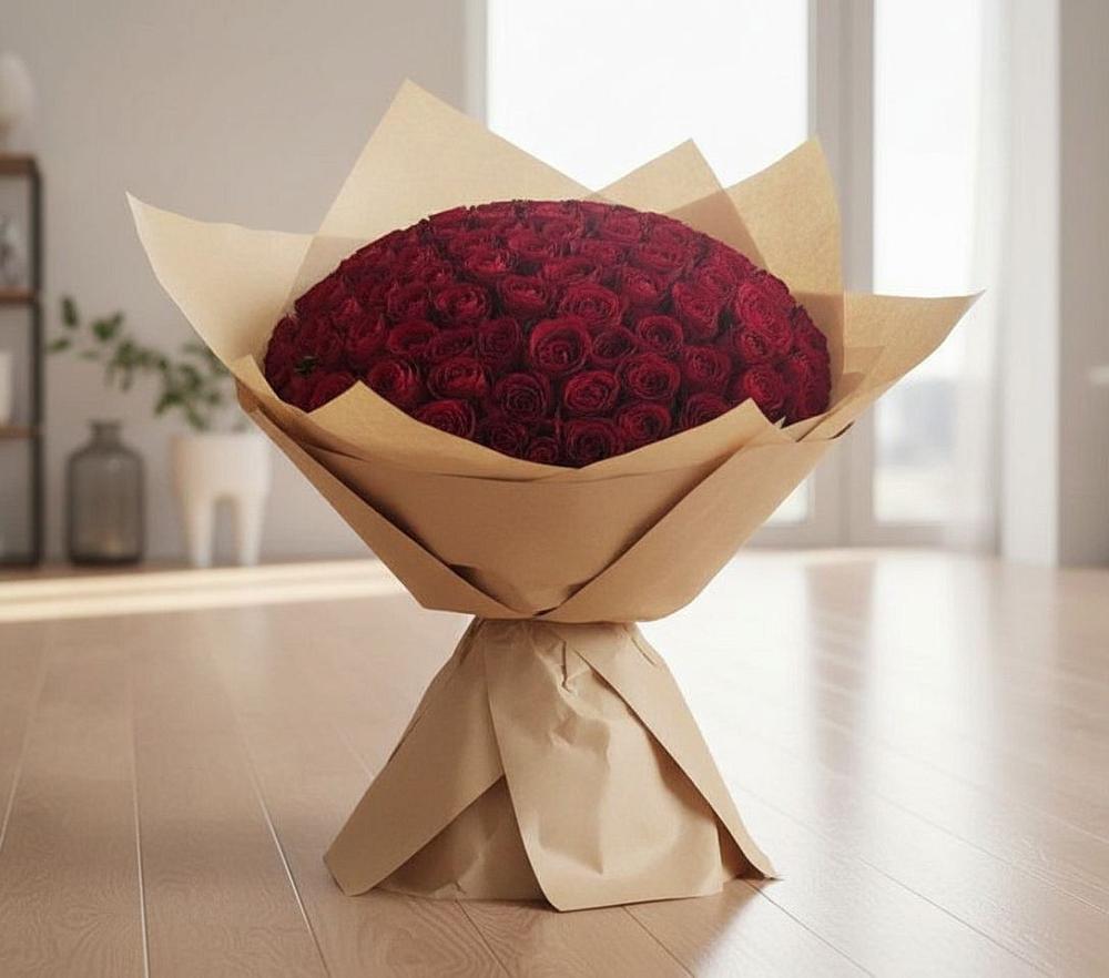 Букет 101 Красная роза в Урени