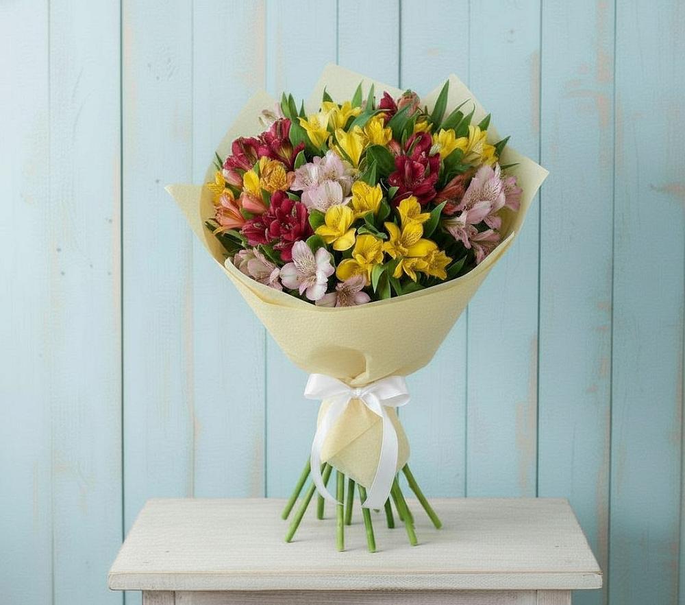Букет цветов из: Альстромерии в Урени