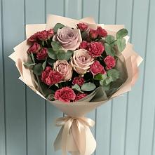 Букет цветов из:  Гвоздики и Розы в Урени