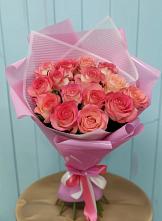 Букет 15 Розовых роз Равель в Урени