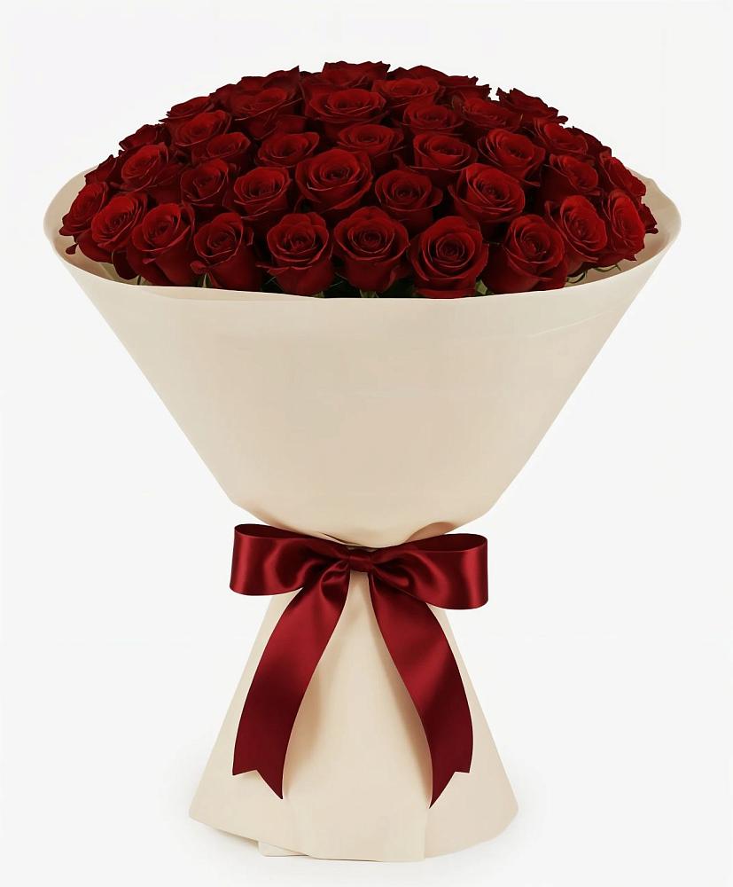 Букет 101 Бордовая роза Блэк Бакарра в Урени