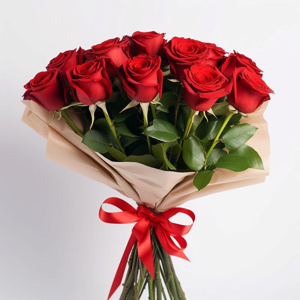 Букет 11 Красных роз Эдлесс Лав в Урени