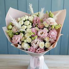Букет цветов из:  Альстромерии и Розы в Урени
