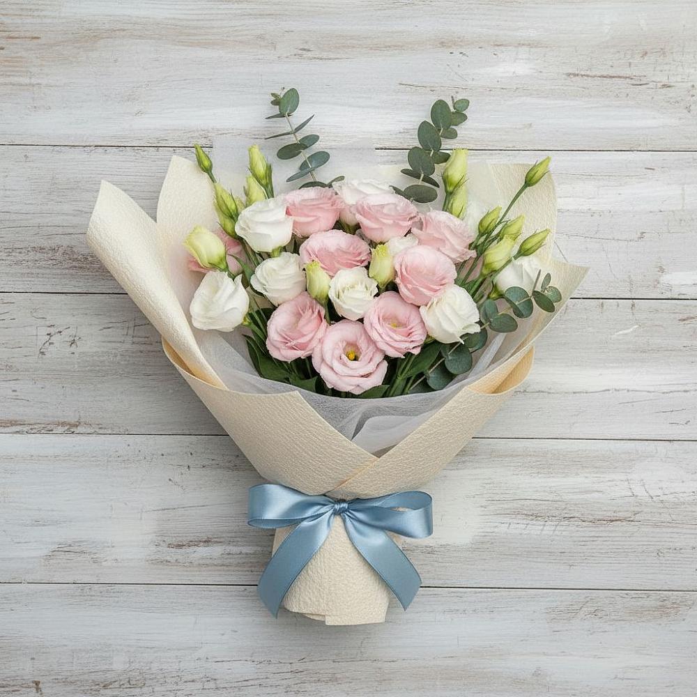 Букет цветов из: Лизиантусы в Урени